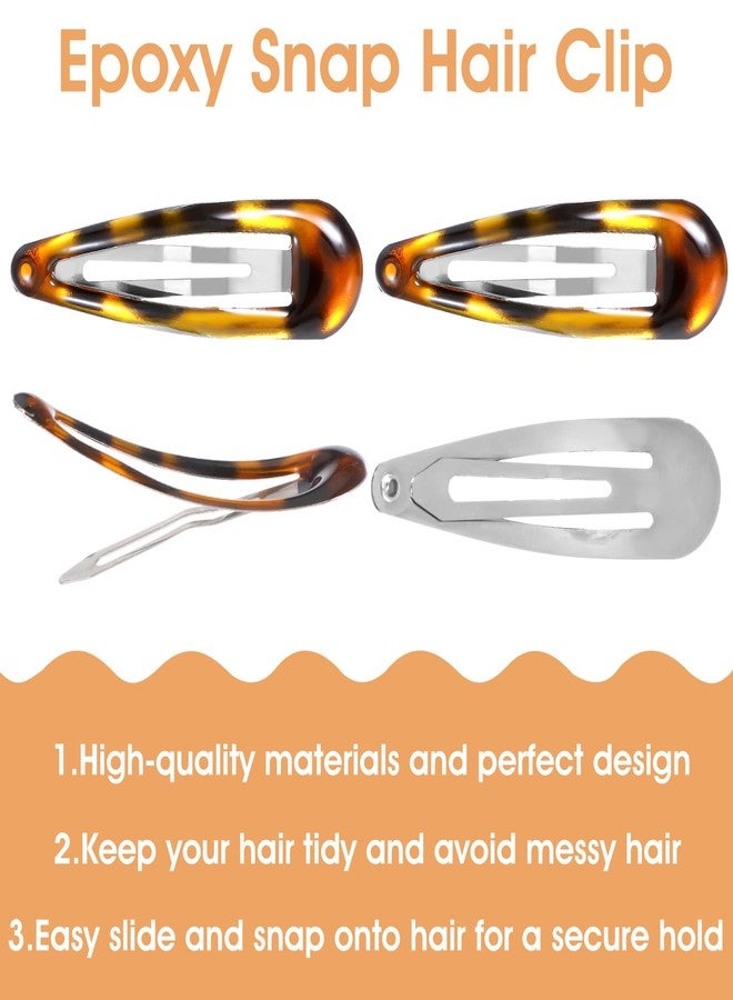 Nogeqi 12PCS Metal Snap Hair Clips Tortoise, Hair Barrettes for Women, Hair Snap Clips for Women, Vintage Tortoise Hair Clips Snap, Snap Barrettes for Women Girls Suitable for All Hair Types - Image 5